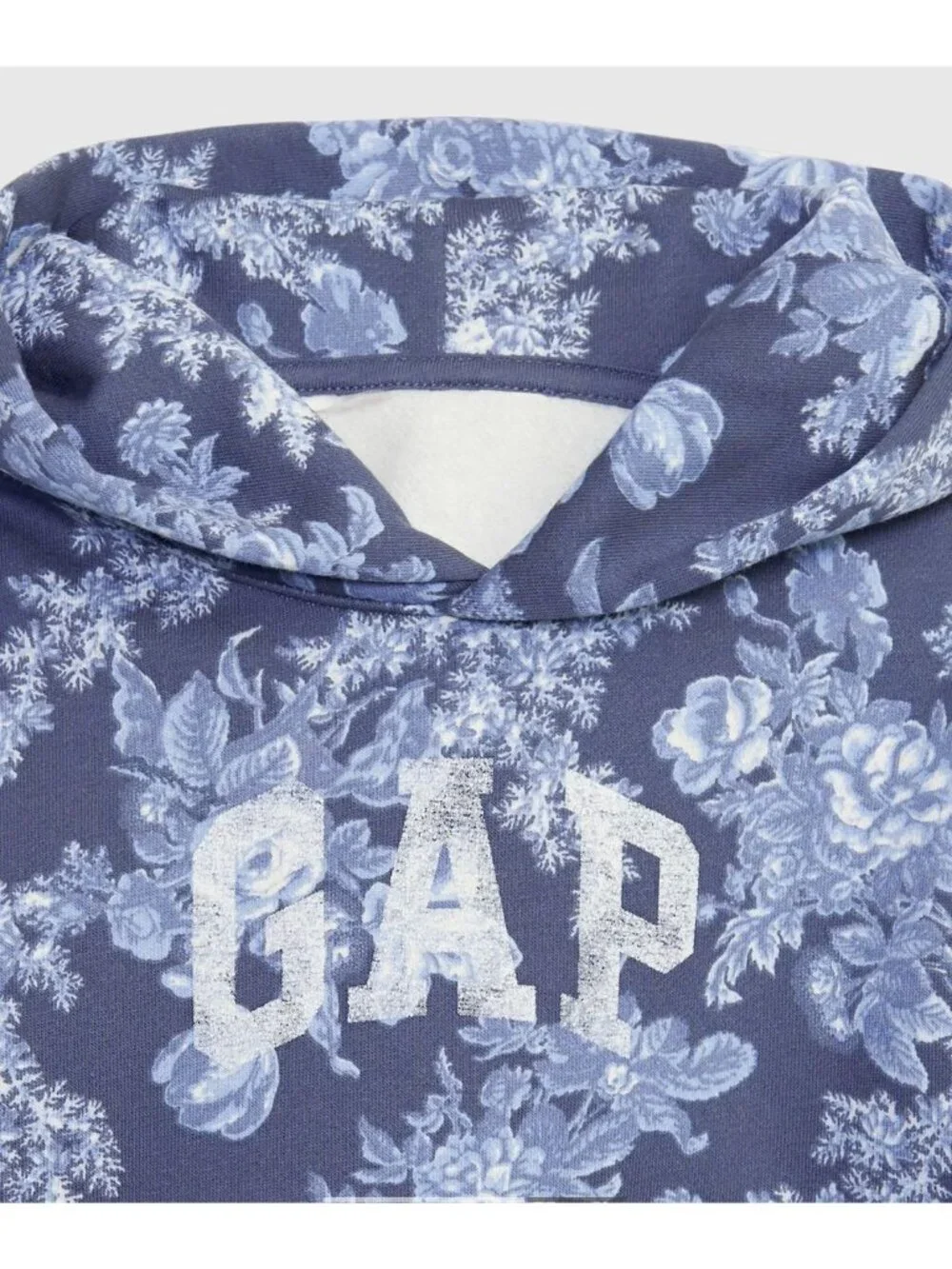 GAP x LoveShackFancy Blue Floral Hoodie Sweatshirt Size 2 Years NEW